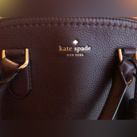 Kate Spade New York McCall Street Carli Satchel In Burgundy Ready For Fall - Picture 2 of 12